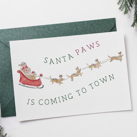 Santa Paws Christmas Cards - Picture 5 of 6